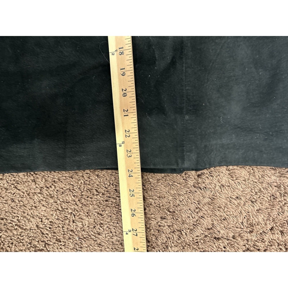 Vintage Vanna White Original Black Purple Suede Leather Skirt Sz 10 Women's - Picture 8 of 9